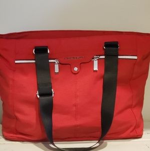 Nwot. Hedgren red tote bag.